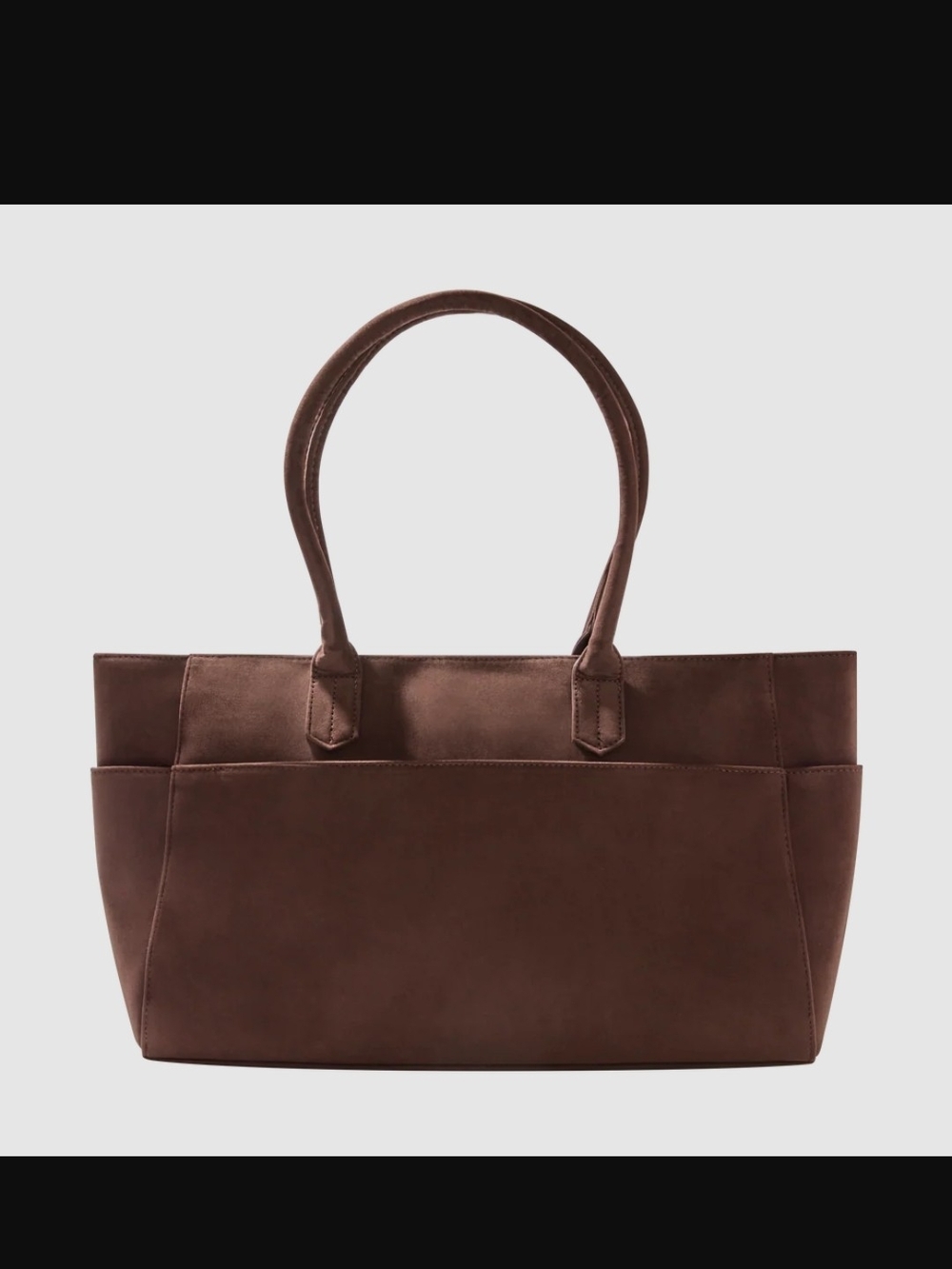 NWT Brown Tote with Double Handles